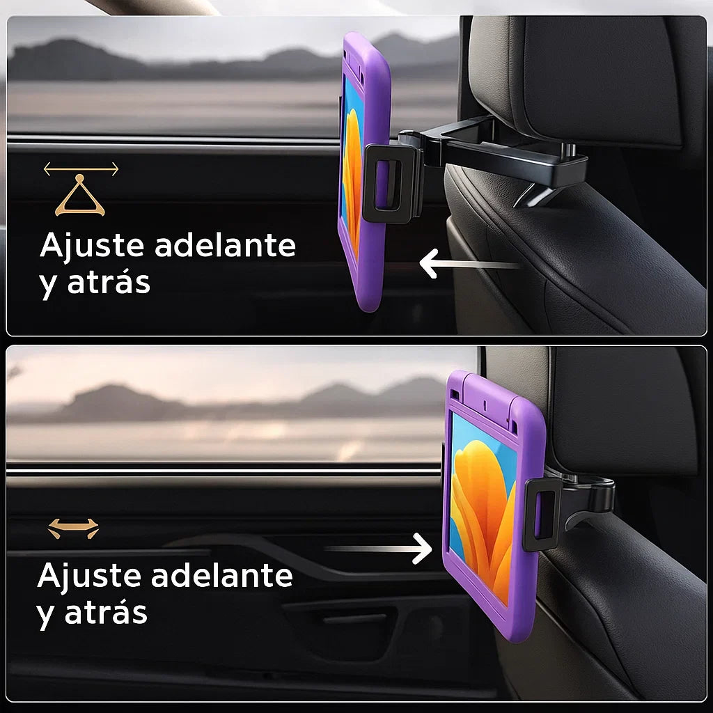 Soporte para tableta en el reposacabezas 📱🚗 - Comodidad y diversión en cada viaje 🌟